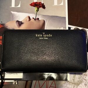 Kate Spade Black Leather Wallet